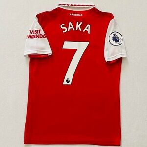 Arsenal Saka 2022 23 home Premier League jersey